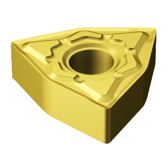 Picture of WNMG 432-KF 3005 Sandvik WNMG080408-KF 3005 Trigon Negative Carbide 0.0310 0.79mm Radius Finishing, Semi Finishing