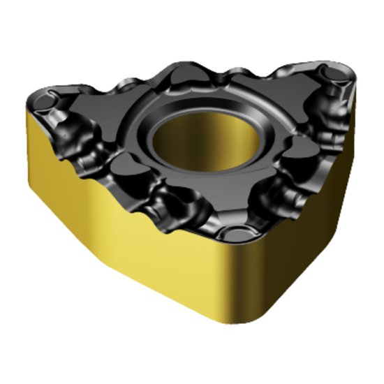 Picture of WNMG 432-PF 1515 Sandvik WNMG080408-PF 1515 Trigon Negative Carbide 0.0310 0.79mm Radius Finishing, Semi Finishing