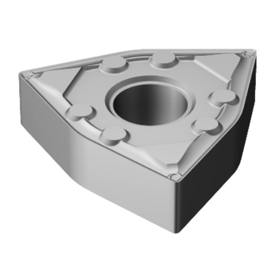 Picture of WNMG 431-WF 5015 Sandvik WNMG080404-WF 5015 Trigon Negative Cermet 0.0160 0.41mm Radius Finishing, Semi Finishing