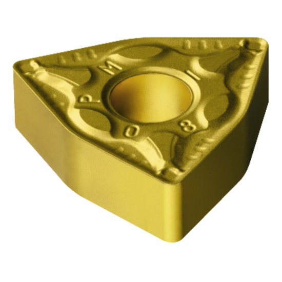 Picture of WNMG 432-PM 1525 Sandvik WNMG080408-PM 1525 Trigon Negative Cermet 0.0310 0.79mm Radius Medium, Semi Finishing