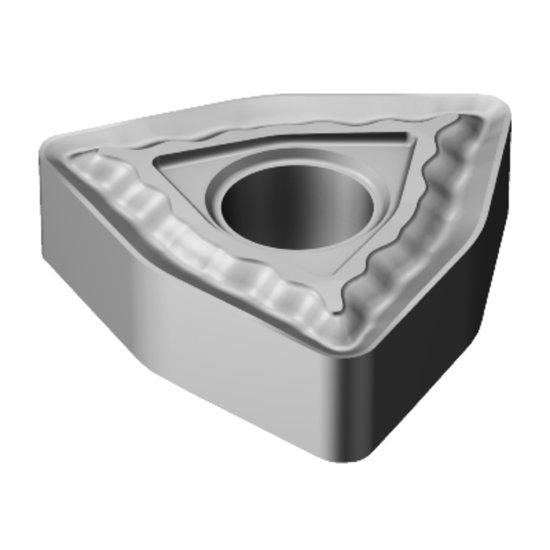 Picture of WNMG 433-QM H13A Sandvik WNMG080412-QM H13A Trigon Negative Carbide 0.0470 1.19mm Radius Medium, Semi Finishing