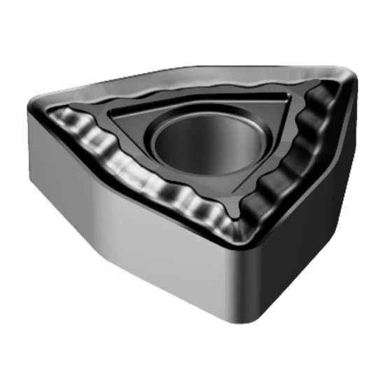 Picture of WNMG 433-QM 1105 Sandvik WNMG080412-QM 1105 Trigon Negative Carbide 0.0470 1.19mm Radius Medium, Semi Finishing