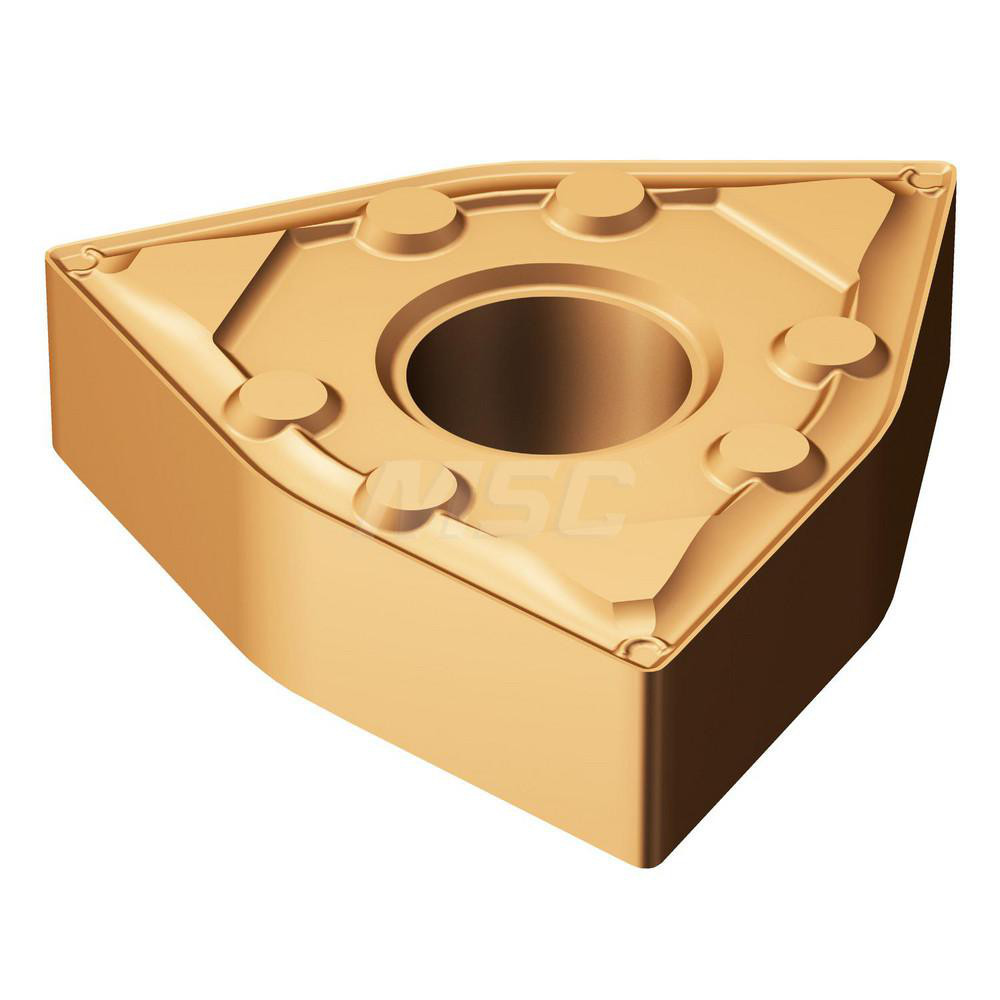 Picture of WNMG 431-WF 1125 Sandvik WNMG080404-WF 1125 Trigon Negative Carbide 0.0160 0.41mm Radius Finishing, Semi Finishing