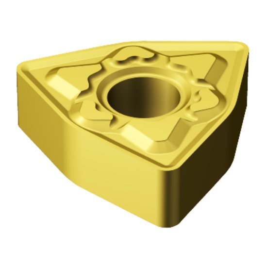 Picture of WNMG 433-KM 3005 Sandvik WNMG080412-KM 3005 Trigon Negative Carbide 0.0470 1.19mm Radius Medium, Semi Finishing
