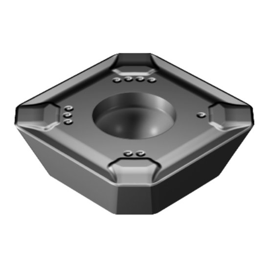 Picture of Sandvik R245-12 T3 K-mm S30T CoroMill 245 Insert; 45 degree Face Milling