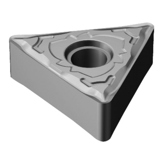 Picture of TNMG332-SF H13A Sandvik TNMG160408-SF H13A Triangle Negative Carbide 0.0310 0.79mm Radius Finishing, Semi Finishing