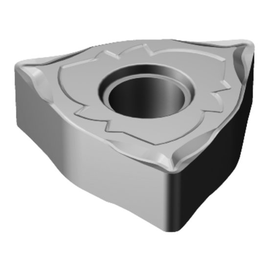 Picture of WNMG431-SF H13A Sandvik WNMG080404-SF H13A Trigon Negative Carbide 0.0160 0.41mm Radius Medium, Semi Finishing