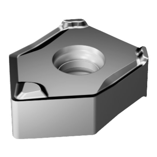 Picture of Sandvik 345N-1305E-PW8 1010 CoroMill 345 Insert Wiper; 45 degree Face Milling