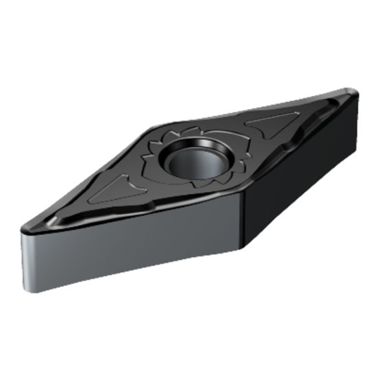 Picture of VNGG332-SGF 1105 Sandvik VNGG160408-SGF 1105 35.0° Negative Carbide 0.0310 0.79mm Radius Finishing, Semi Finishing