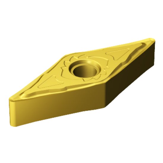 Picture of VNGG332-SGF S05F Sandvik VNGG160408-SGF S05F 35.0° Negative Carbide 0.0310 0.79mm Radius Finishing, Semi Finishing