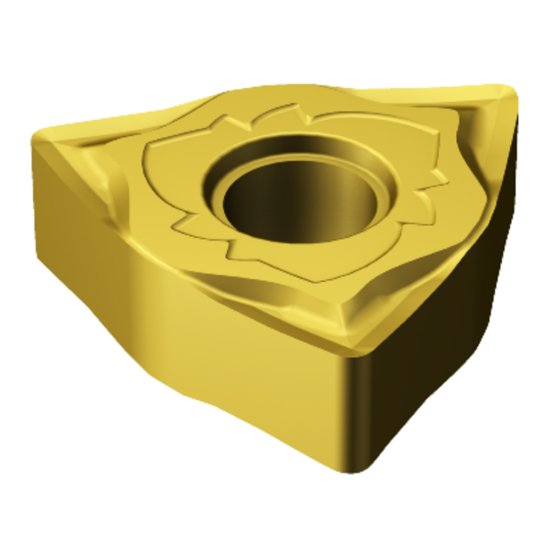 Picture of WNGG432-SGF S05F Sandvik WNGG080408-SGF S05F Trigon Negative Carbide 0.0310 0.79mm Radius Finishing, Semi Finishing