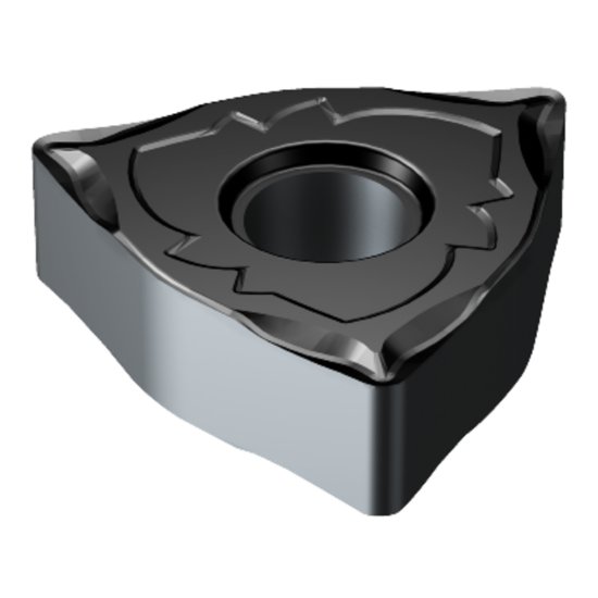 Picture of WNMG433-SF 1105 Sandvik WNMG080412-SF 1105 Trigon Negative Carbide 0.0470 1.19mm Radius Medium, Semi Finishing
