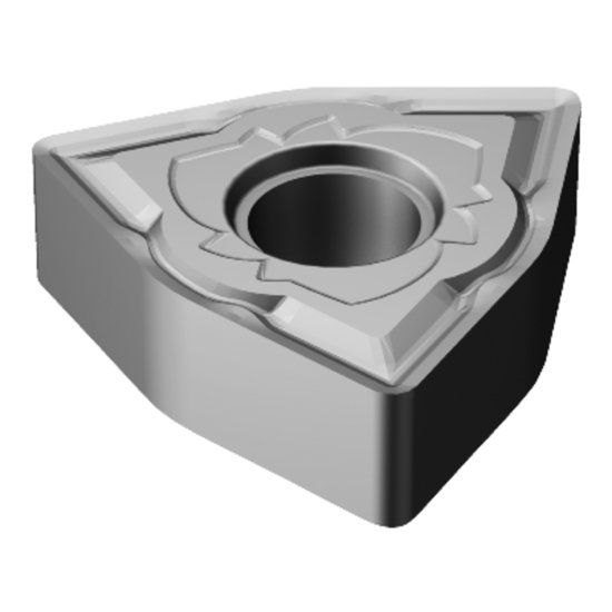 Picture of WNMG431-SM H13A Sandvik WNMG080404-SM H13A Trigon Negative Carbide 0.0160 0.41mm Radius Medium, Semi Finishing