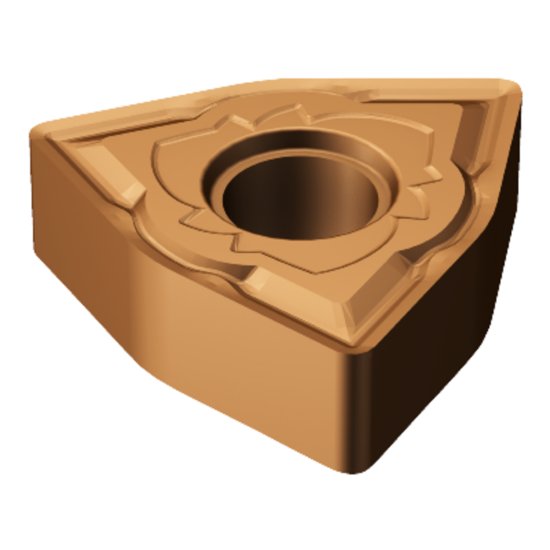 Picture of WNMG432-SM 1125 Sandvik WNMG080408-SM 1125 Trigon Negative Carbide 0.0310 0.79mm Radius Medium, Semi Finishing