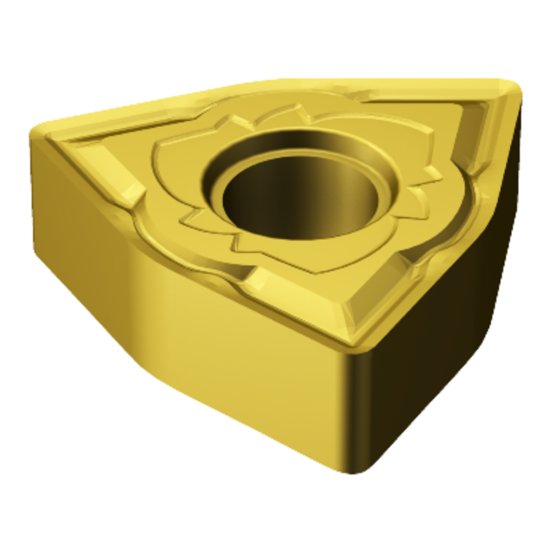 Picture of WNMG433-SM S05F Sandvik WNMG080412-SM S05F Trigon Negative Carbide 0.0470 1.19mm Radius Medium, Semi Finishing