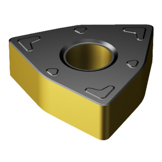 Picture of WNMG 432-KRR 3210 Sandvik WNMG080408-KRR 3210 Trigon Negative Carbide 0.0310 0.79mm Radius Roughing, Medium