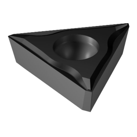 Picture of TCEX 22(03)L-F 1105 Sandvik TCEX 11030803L-F 1105 Triangle Positive Carbide 0.0040 0.10mm Radius Finishing, Semi Finishing