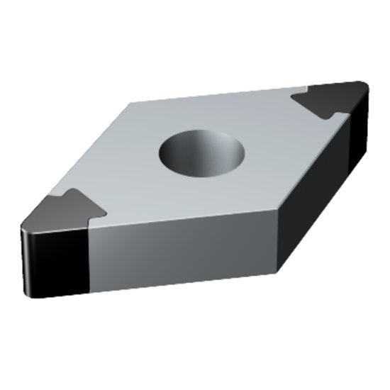 Picture of DNGA431S0320A 7025 Sandvik DNGA150404S0320A 7025 55.0° Negative CBN 0.0160 0.41mm Radius Medium, Semi Finishing
