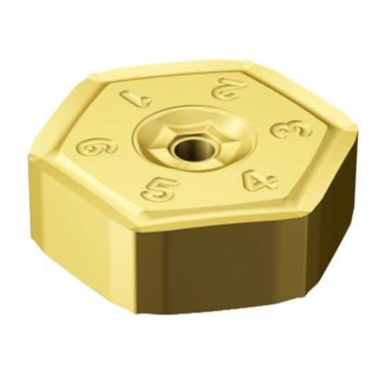Picture of Sandvik HNEF 09 05 04-KL K20M CoroMill S-60 double sided hexagonal Insert; 60° for cast iron with double sided hexagonal Inserts