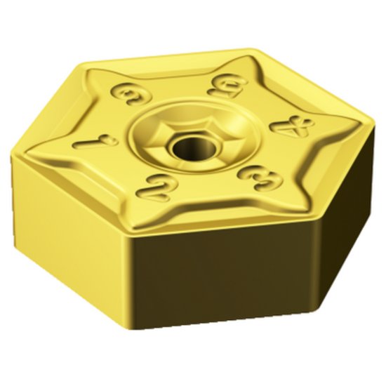 Picture of Sandvik HNEF 09 05 08-KM K20M CoroMill S-60 double sided hexagonal Insert; 60° for cast iron with double sided hexagonal Inserts