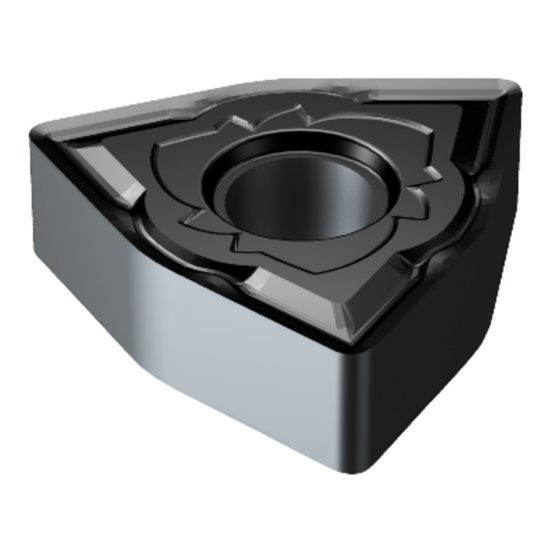 Picture of WNMG 331-SM 1105 Sandvik WNMG060404-SM 1105 Trigon Negative Carbide 0.0160 0.41mm Radius Medium, Semi Finishing