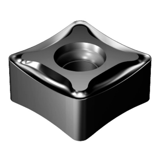 Picture of Sandvik N331.1D-136512M-Powder Metal 3040 CoroMill 331 Insert; Square and Side and Face Milling