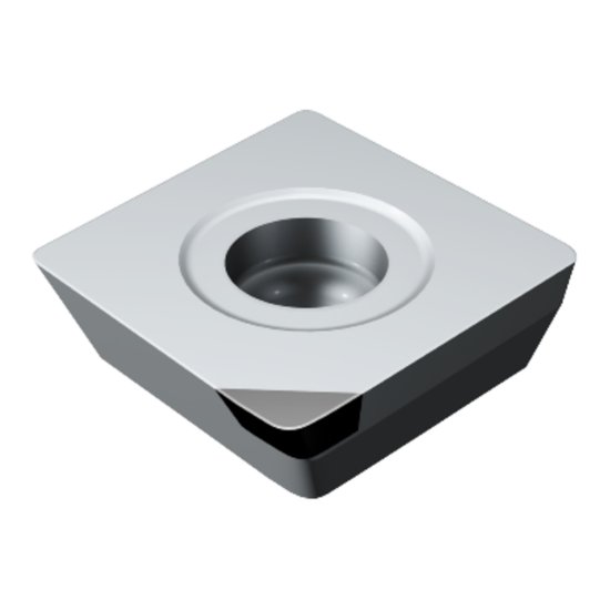 Picture of Sandvik 490R-140408E CB50 CoroMill 490 CBN Insert; 90 degree shoulder Milling