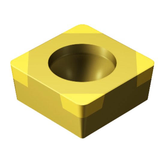 Picture of SCGW3(2.5)1T0320F 7525 Sandvik SCGW09T304T0320F 7525 Square Positive CBN 0.0160 0.41mm Radius Finishing, Semi Finishing