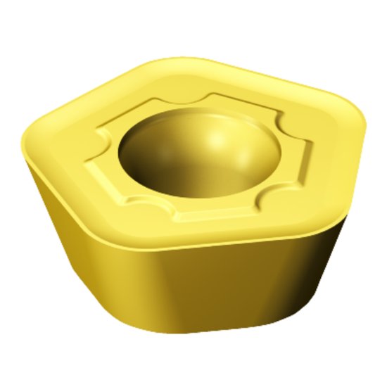 Picture of Sandvik 419N-140530E-SM S40T CoroMill® 419, Carbide Insert for Milling, TiCN + Al2O3 + TiN Coating Insert