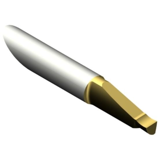 Picture of CXS-10F500-10025AL 1025 Sandvik 6365889 Solid Tool 0.1970 5.00mm Wide 0.0098 0.25mm Radius