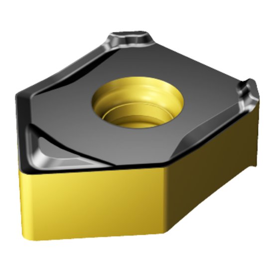 Picture of Sandvik 345N-1305E-KW8 3330 CoroMill 345 Insert Wiper; 45 degree Face Milling