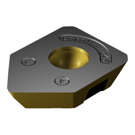 Picture of Sandvik R245-12 T3 E-W 3330 CoroMill 245 Wiper; 45 degree Face Milling