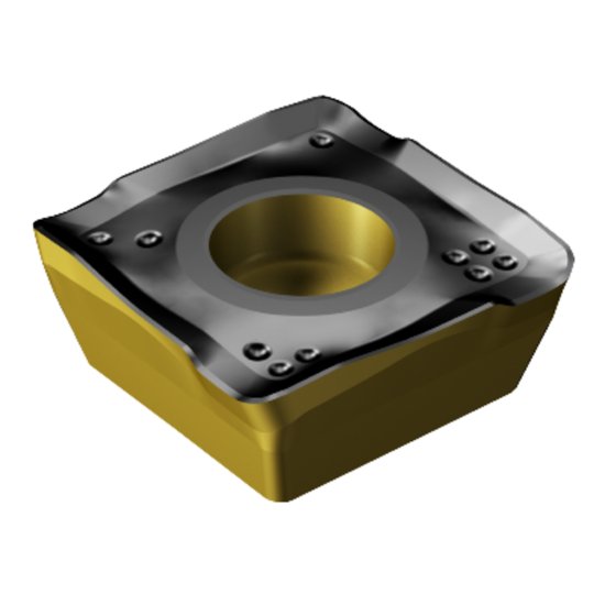 Picture of Sandvik 490R-140412M-Powder Metal 3330 CoroMill 490 Insert; 90 degree shoulder Milling