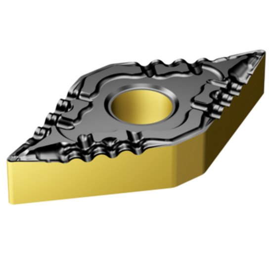 Picture of DNMG 441-PF 4325 Sandvik DNMG150604 PF 4325 55.0° Negative Carbide 0.0160 0.41mm Radius Finishing, Semi Finishing