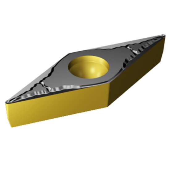 Picture of VBMT 333-PM 4325 Sandvik VBMT 160412-PM 4325 35.0° Positive Carbide 0.0470 1.19mm Radius Medium, Semi Finishing