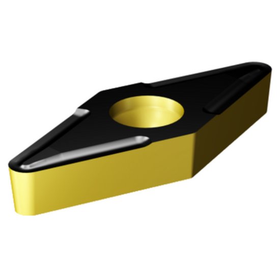 Picture of VBMT 2(1.5)1-UF 4325 Sandvik VBMT 110204-UF 4325 35.0° Positive Carbide 0.0160 0.41mm Radius Finishing, Semi Finishing