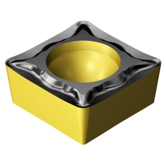 Picture of SCMT 432-UM 4325 Sandvik SCMT 120408-UM 4325 Square Positive Carbide 0.0310 0.79mm Radius Medium, Semi Finishing