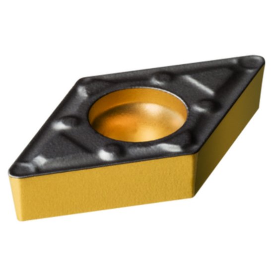 Picture of DCMX 2(1.5)1-WF 4325 Sandvik DCMX070204-WF 4325 55.0° Positive Carbide 0.0160 0.41mm Radius Finishing, Semi Finishing