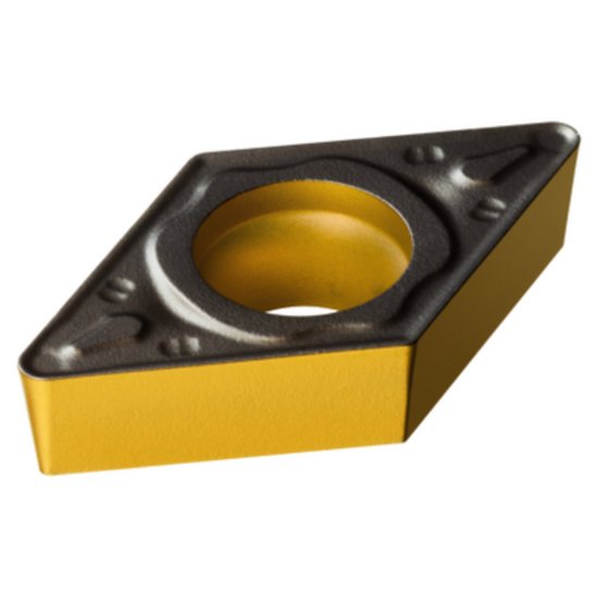 Picture of DCMT 3(2.5)2-PR 4315 Sandvik DCMT11T308-PR 4315 55.0° Positive Carbide 0.0310 0.79mm Radius Roughing, Medium