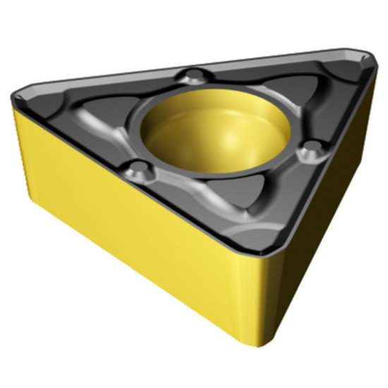 Picture of TCMX 222-WM 4315 Sandvik TCMX 110308-WM 4315 Triangle Positive Carbide 0.0310 0.79mm Radius Finishing, Semi Finishing