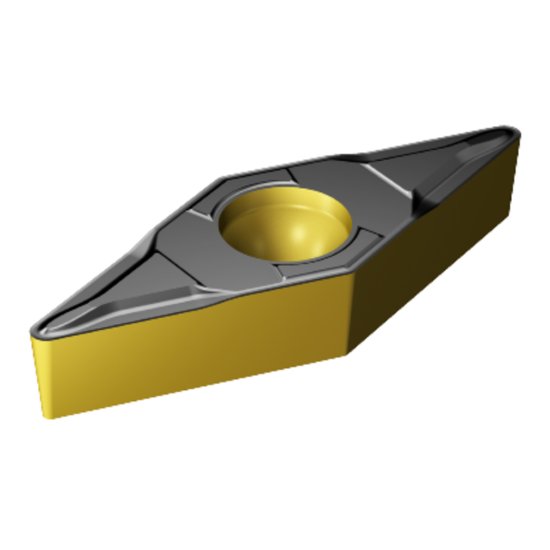 Picture of VCMT 221-PF 4315 Sandvik VCMT 110304-PF 4315 35.0° Positive Carbide 0.0160 0.41mm Radius Finishing, Semi Finishing