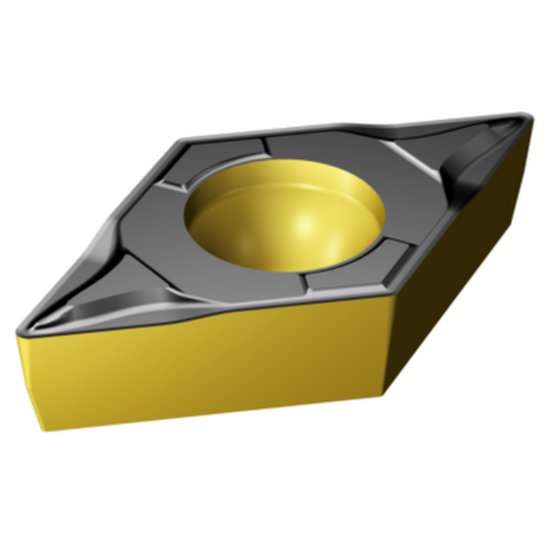 Picture of DPMT 2(1.5)1-PF 4315 Sandvik DPMT070204-PF 4315 55.0° Positive Carbide 0.0160 0.41mm Radius Finishing, Semi Finishing