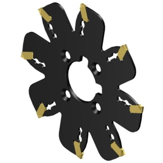 Picture of Sandvik AQD-EC102Y25-M, CoroMill QD Indexable Grooving and Parting Off Cutter, 4.0" Cutting Diameter