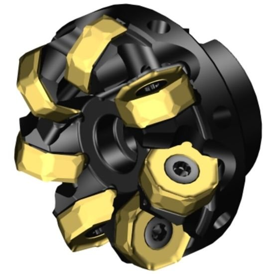 Picture of Sandvik 745-063Q22-21H Face Mill Great For Heavy Roughing Utalizing 14 Corner Insert For Cost Effective Roughing. 42.0°, Face Mill