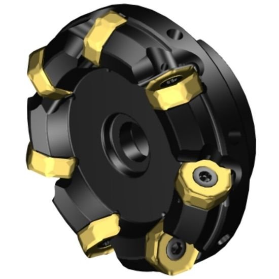 Picture of Sandvik 745-100Q32-21M Face Mill Great For Heavy Roughing Utalizing 14 Corner Insert For Cost Effective Roughing. 42.0°, Face Mill