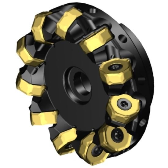 Picture of Sandvik 745-100Q32-21H Face Mill Great For Heavy Roughing Utalizing 14 Corner Insert For Cost Effective Roughing. 42.0°, Face Mill