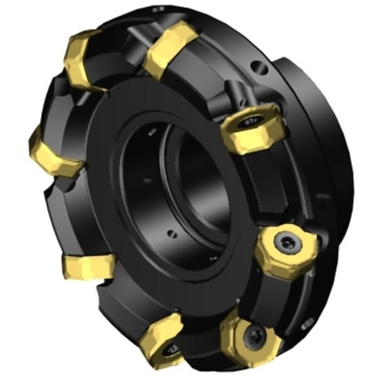 Picture of Sandvik 745-125Q40-21M Face Mill Great For Heavy Roughing Utalizing 14 Corner Insert For Cost Effective Roughing. 42.0°, Face Mill