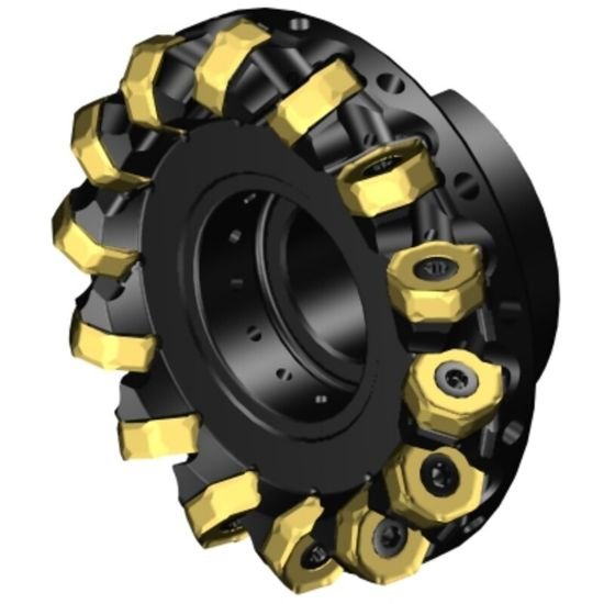 Picture of Sandvik 745-125Q40-21H Face Mill Great For Heavy Roughing Utalizing 14 Corner Insert For Cost Effective Roughing. 42.0°, Face Mill