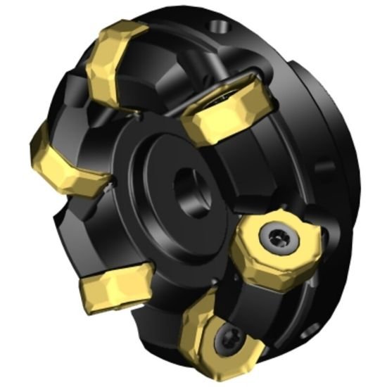 Picture of Sandvik A745-080J25-21M Face Mill Great For Heavy Roughing Utalizing 14 Corner Insert For Cost Effective Roughing. 42.0°, Face Mill