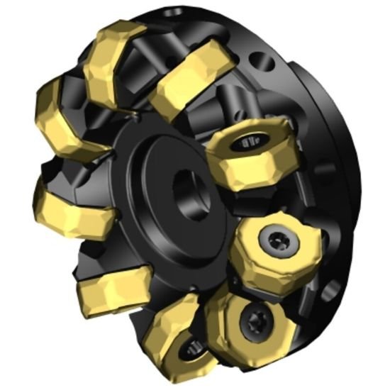 Picture of Sandvik A745-080J25-21H Face Mill Great For Heavy Roughing Utalizing 14 Corner Insert For Cost Effective Roughing. 42.0°, Face Mill
